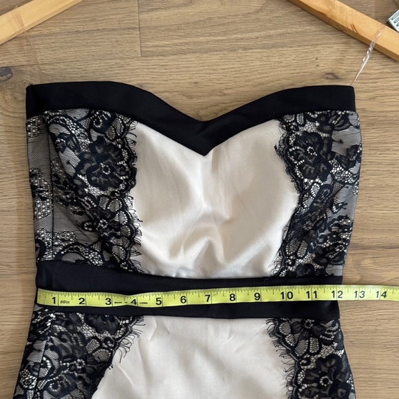 Ardene Strapless Black and Cream Dress - Picture 5 of 7